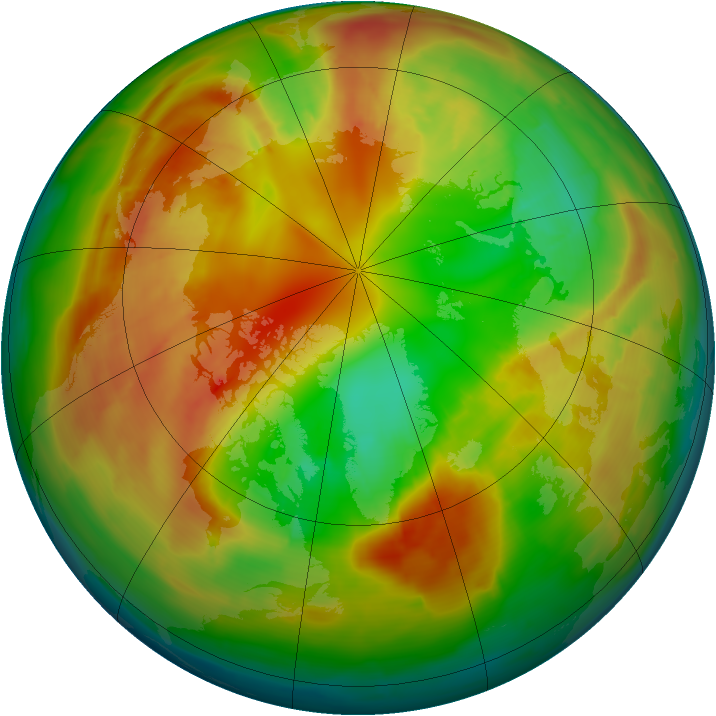 Arctic ozone map for 19 February 2014